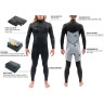 Гидрокостюм DAKINE MEN'S MISSION CHEST ZIP FULL SUIT 3/2mm Black Размер XLS DK22M32MZ (0604565592989)
