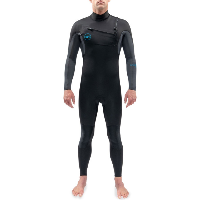 Гидрокостюм DAKINE MEN'S QUANTUM CHEST ZIP FULL SUIT 3/2mm Black/Grey Размер S DK21M32QZ (0604565434975)