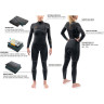 Гидрокостюм женский DAKINE WOMEN'S CYCLONE ZIP FREE FULL SUIT 4/3mm Black Размер 12 DK21W43C (0604565435750)