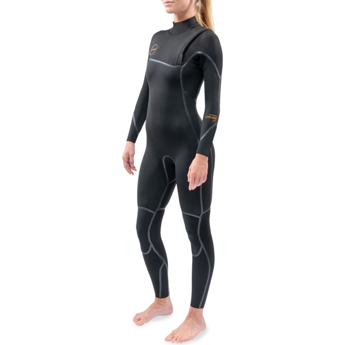 Гидрокостюм женский DAKINE WOMEN'S CYCLONE ZIP FREE FULL SUIT 4/3mm Black Размер 12 DK21W43C (0604565435750)