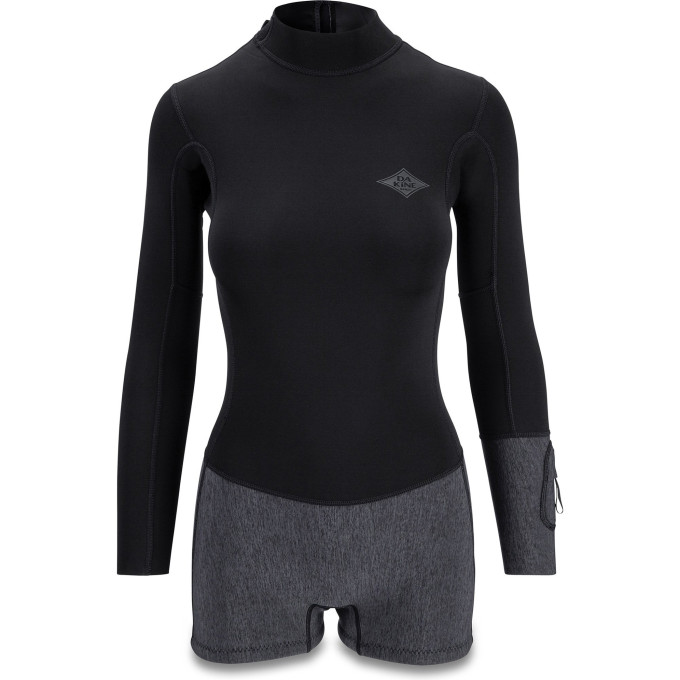 Гидрокостюм женский DAKINE WOMEN'S MISSION 1MM SPRINGSUIT BLACK Размер M 10002798 (0610934328790)