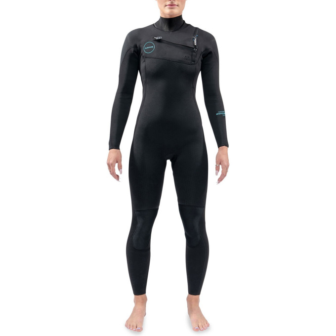 Гидрокостюм женский DAKINE WOMEN'S MISSION CHEST ZIP FULL SUIT 4/3mm Black Размер 4 DK22W43MZ (0604565596574)