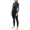 Гидрокостюм женский DAKINE WOMEN'S QUANTUM CHEST ZIP FULL SUIT 3/2mm Black/Grey Размер 8 DK22W32QZ (0604565597090)