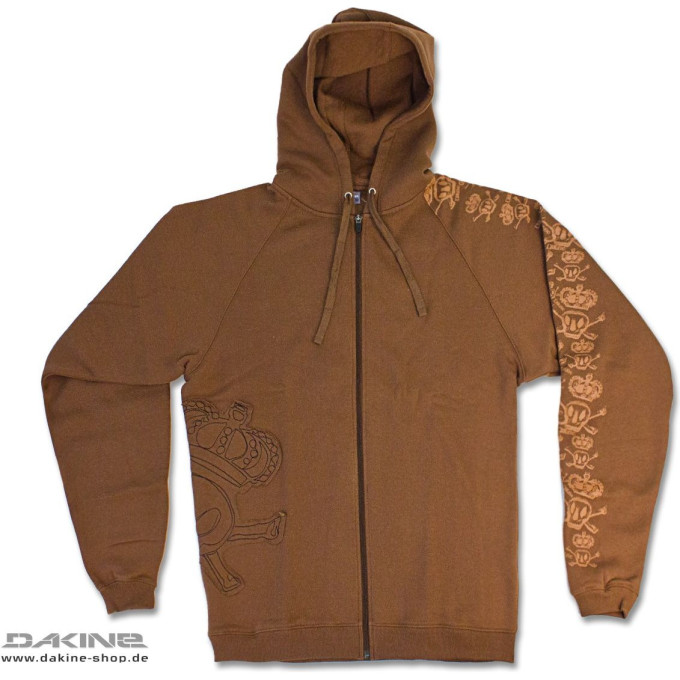 Толстовка DAKINE THE SKULLS ZIP HOODIE BROWN Размер L 8550-262-28 (2000000720012)